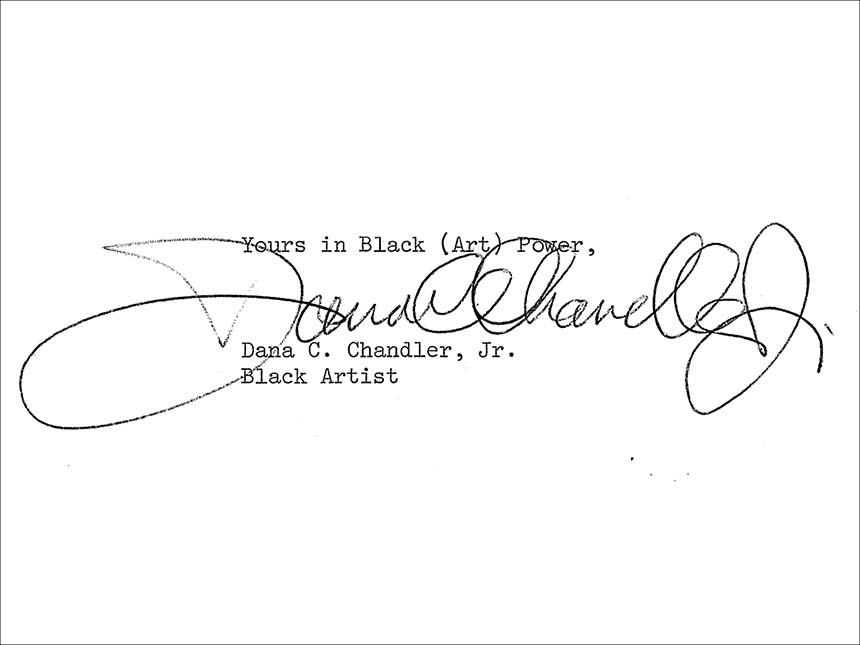 Dana Chandler's signature