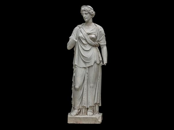 Marble Bust of a Roman Woman (Illustration) - World History