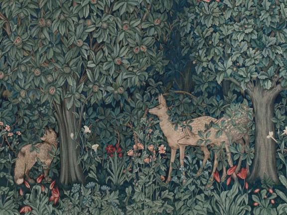 John Henry Dearle, Tapestry: Greenery (detail), designed for Morris & Co., 1892.