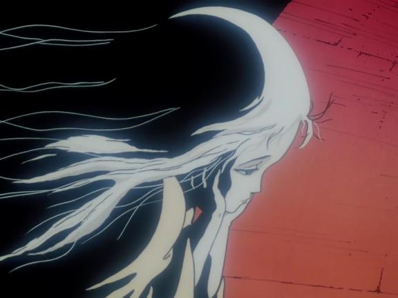 Still from Angel’s Egg (1985), by Mamoru Oshii.