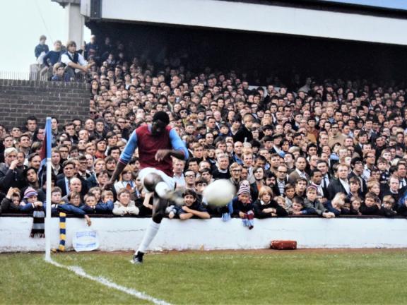 Still from Transforming the Beautiful Game: The Clyde Best Story (2026), by Dan Egan.