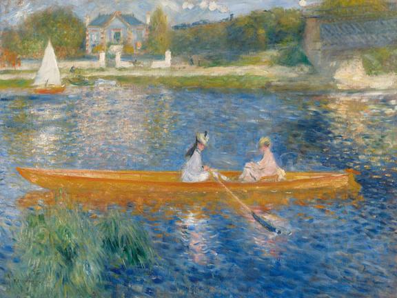 Pierre-Auguste Renoir, The Skiff, 1875. Oil on canvas. The National Gallery, London. Bought, 1982