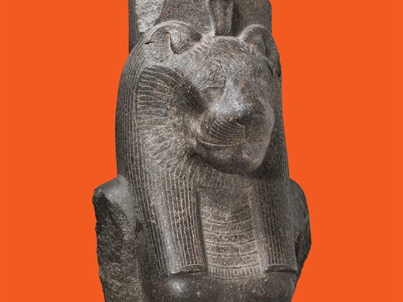 Unknown artist, fragment of seated Sekhmet, Egyptian, New Kingdom, Dynasty 18, reign of Amenhotep III, 1390–1352 BCE