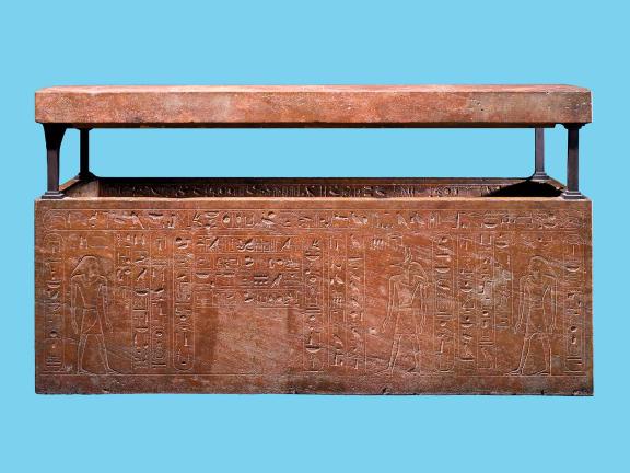 Unknown artist, sarcophagus of Queen Hatshepsut, recut for her father, Thutmose I, Egyptian, New Kingdom, Dynasty 18, reign of Hatshepsut, 1473–1458 BCE