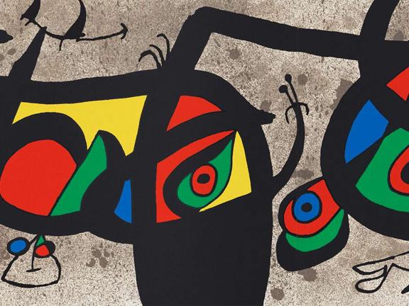 Joan Miró, Le Lézard aux plumes d’or (The Lizard with Golden Feathers), published by Louis Broder, printed by Mourlot Frères, Paris, 1971