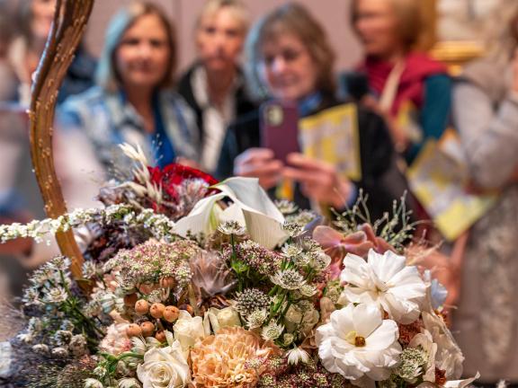 Art in Bloom 2026 flower arrangement 