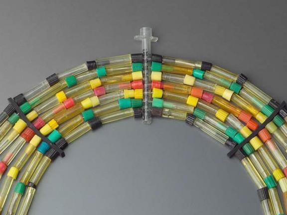 Detail of Jan Yager's necklace, American Collar II