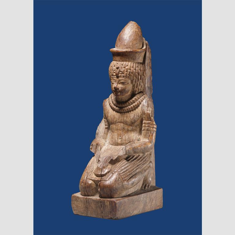 Unknown artist, kneeling Amenhotep III as the god Neferhotep, Egyptian, New Kingdom, Dynasty 18, reign of Amenhotep III, 1390–1352 BCE