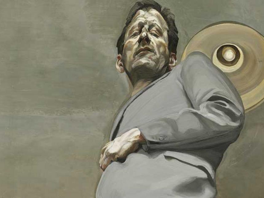 detail of Lucian Freud self-portrait