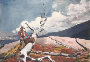 Winslow Homer, Woodsman and Fallen Tree, 1891.