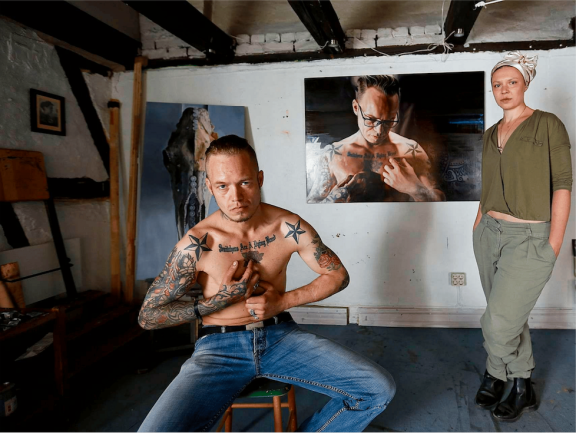 Still from The Painter and the Thief (2020), by Benjamin Ree.