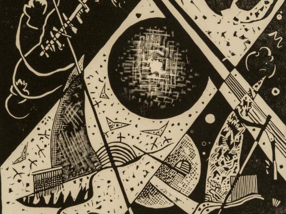 Detail of Wassily Kandinsky's print, Kleine Welten VI