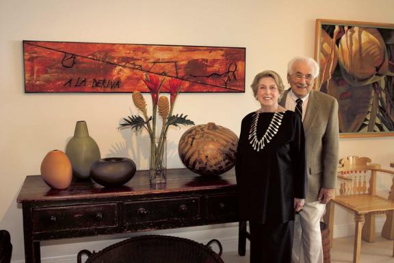 Daphne Farago and her late husband Peter, 2007. Photograph © Suzanne Kores.