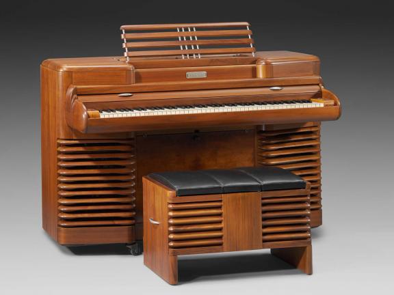 Manufactured by Story & Clark, Designed by John Vassos, Electric piano (Storytone model), about 1940