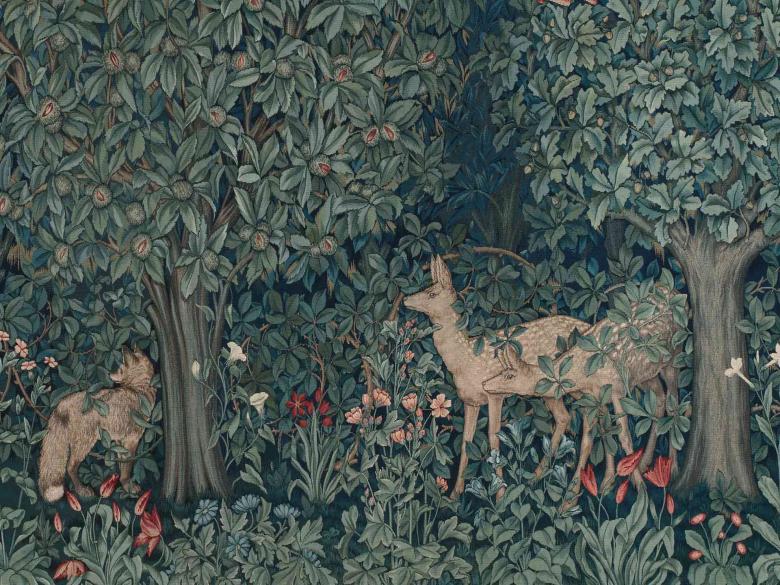 John Henry Dearle, Tapestry: Greenery (detail), designed for Morris & Co., 1892.